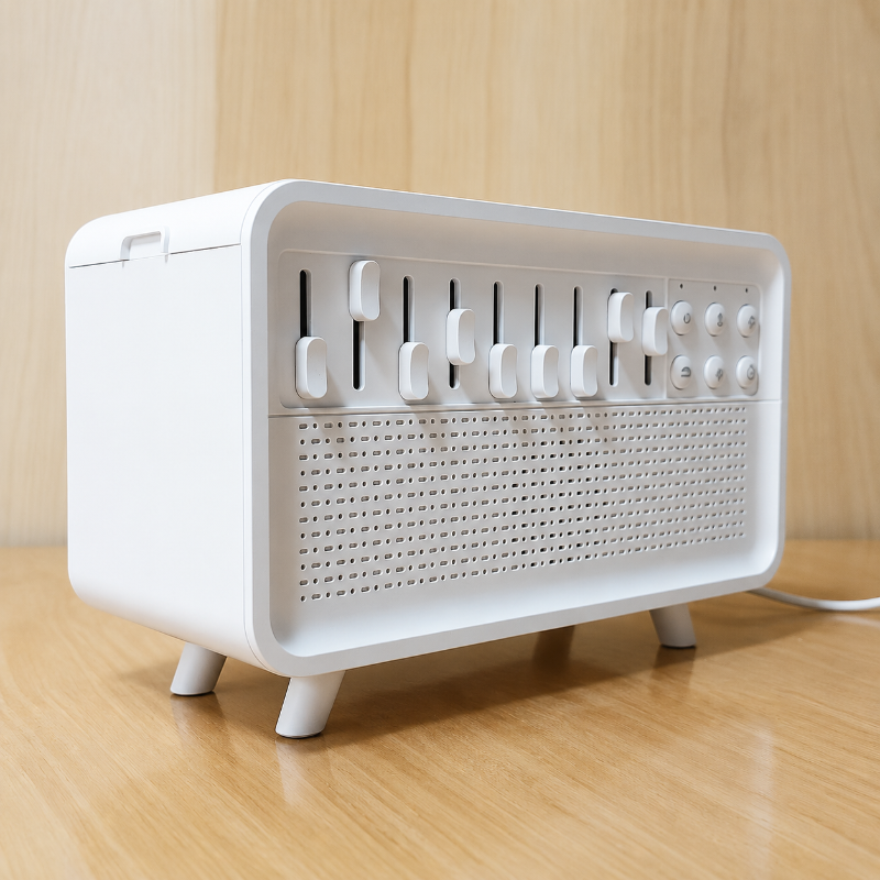 White Noise Machine 4-in-1 - Night Light Humidifier and Bluetooth Speaker